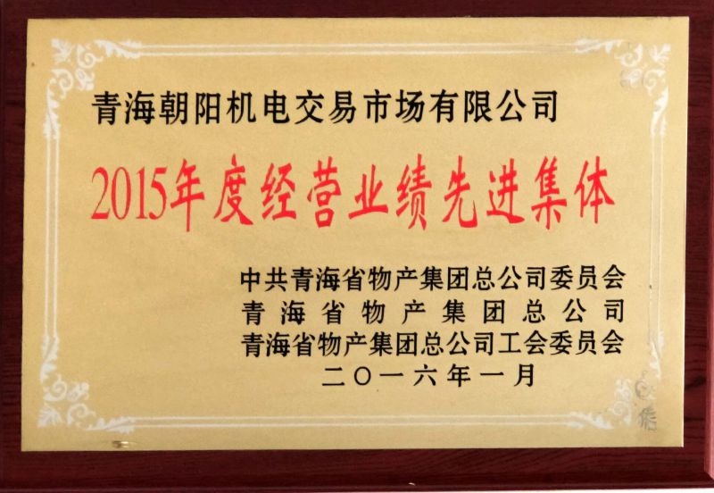 2015年度经交易绩先进集体
