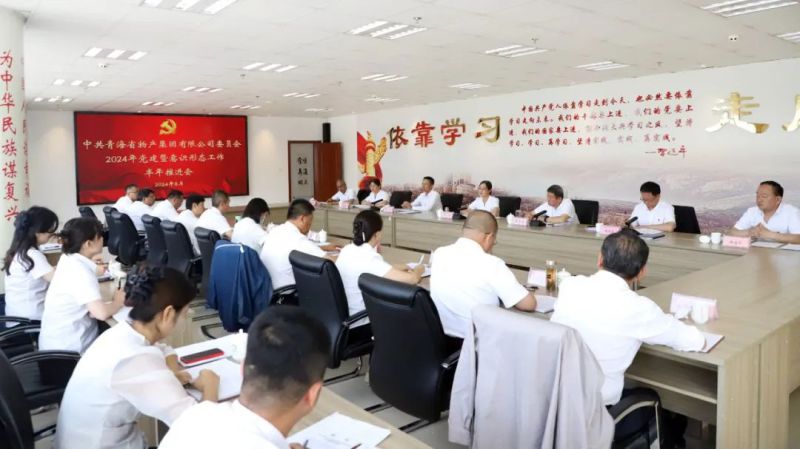 省森林舞会官网集团党委召开2024年党建暨意识状态工作半年推动会