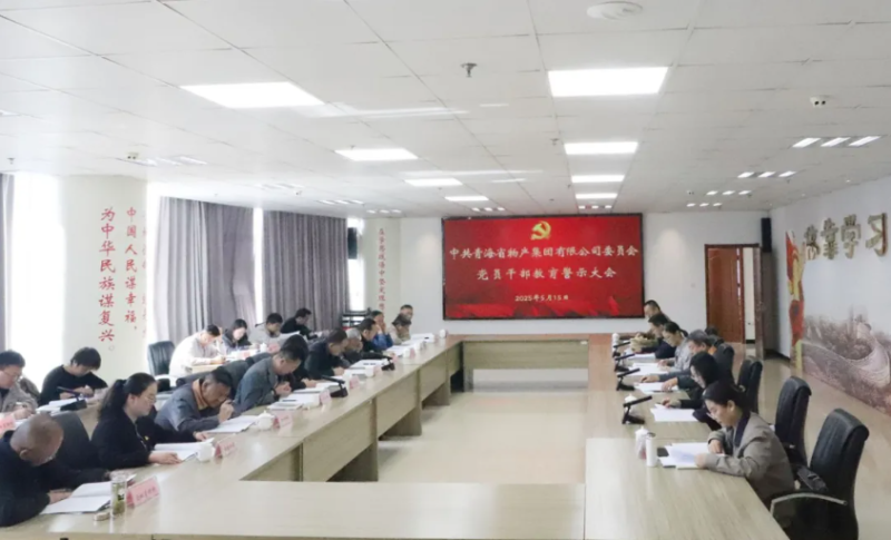 省森林舞会官网集团党委召开辅导干部警示教育大会