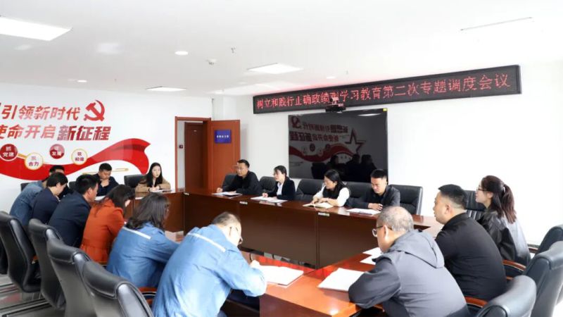 集团党委召开设置和践行正确政绩观学习教育专题调度会