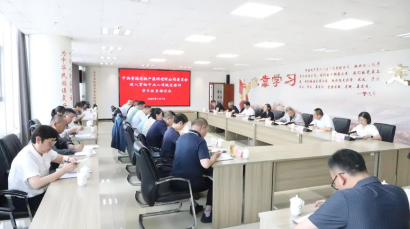 集团党委召开深刻贯彻中央八项划放心灵学习教育推动会