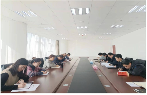 化工和书院公司结合党支部召开2021年第八次党员理论学习（扩大）会议暨中共十九届
